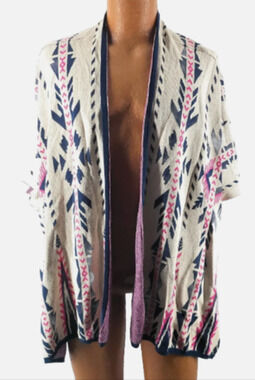 Women's Flying Tomato Large Poncho open Cardigan